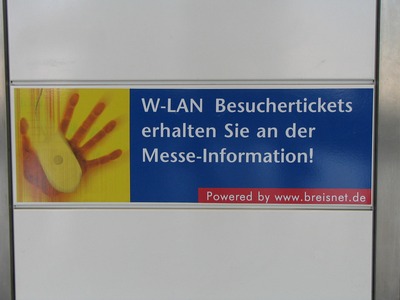 WLAN rip of, no thanks!
11.60 EUR for 2 hours. What should somebody do with such an offer on a fair? An offer with time limit to be consumed in one block is senseless.